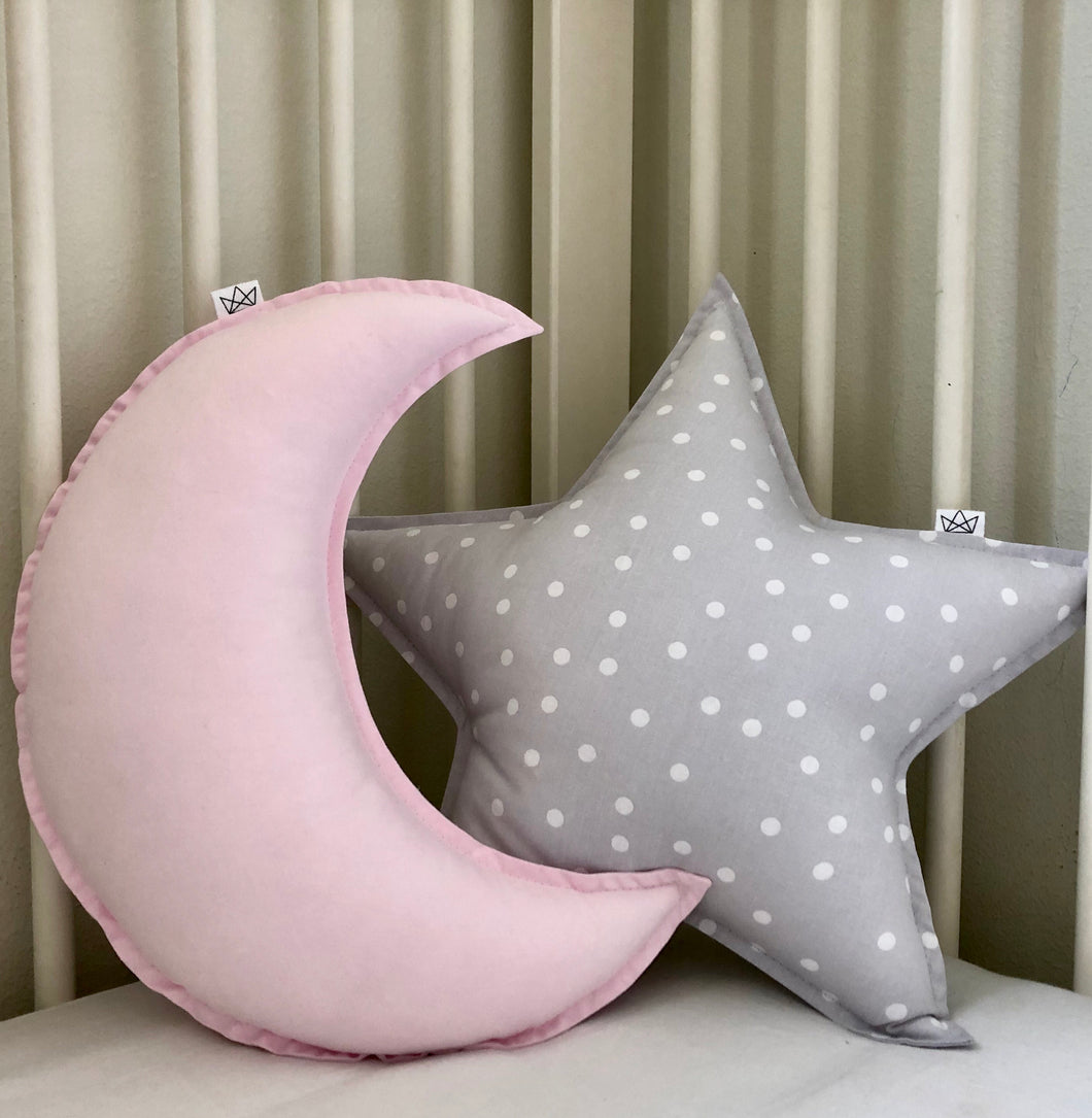 Set of Star and Moon Cushions