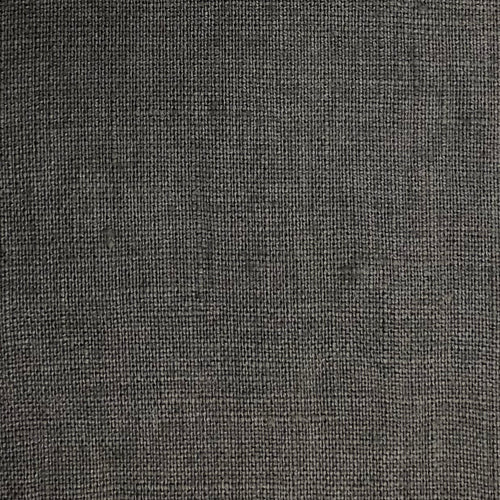 Stonewashed Linen Fabric. Dark Grey