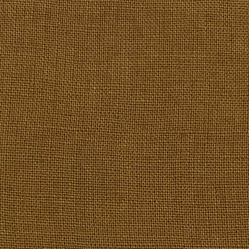 Stonewashed Linen Fabric. Rust Orange