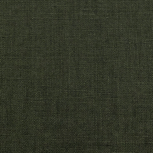 Stonewashed Linen Fabric. Moss Green