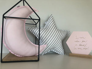 Set of Star and Moon Cushions