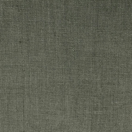 Stonewashed Linen Fabric. Olive Green